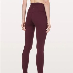 Lululemon maroon leggings